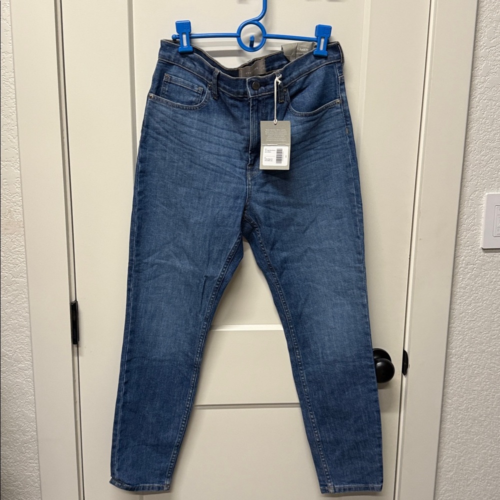 NWT Everlane High-Rise Skinny Blue Jeans, size 30